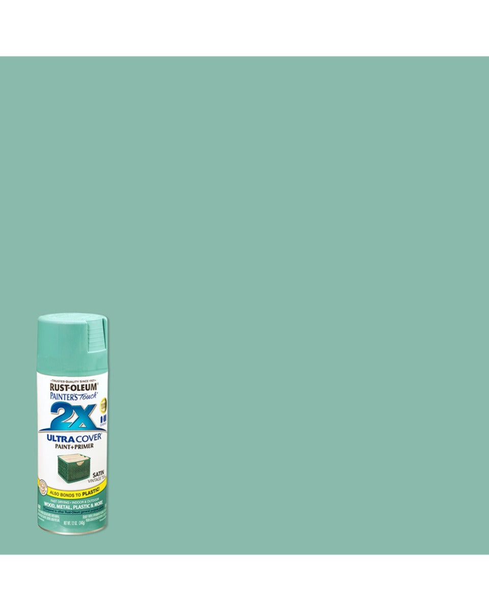 RustOleum PT 2X Satin Vintage Teal 12Oz