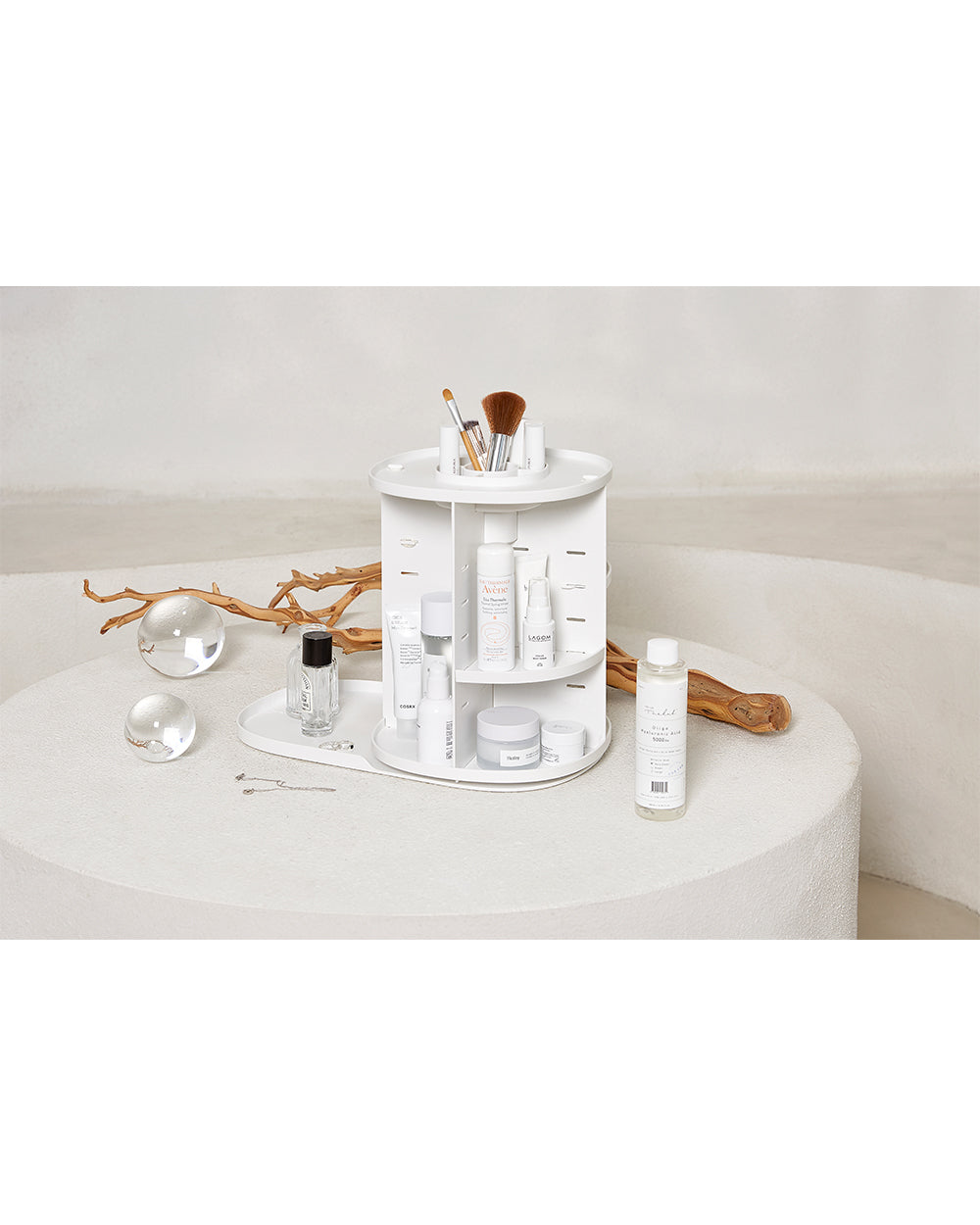 Sysmax Rotating Cosmetic Holder White