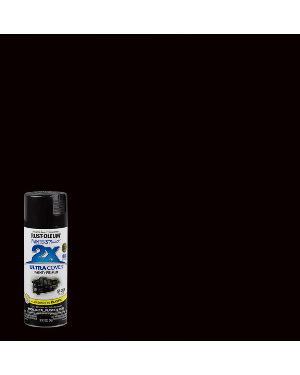 RustOleum PT 2X Ultra Cover Gloss Black 12Oz