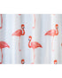 Wenko Anti Mould Polyester Shower Curtain Comfort Flex Flamingo