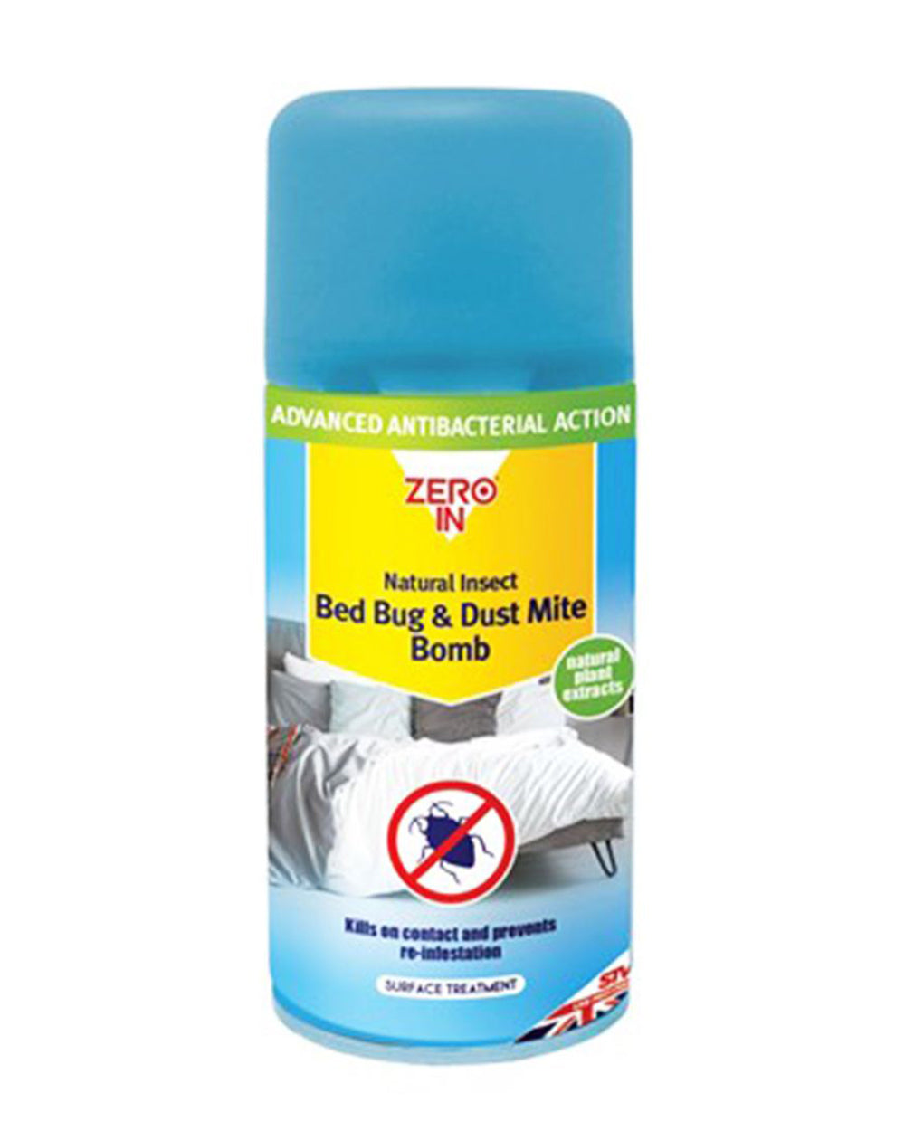 Zero In Bed Bug and Dust Mite Bomb One Shot Aerosol 150 ml