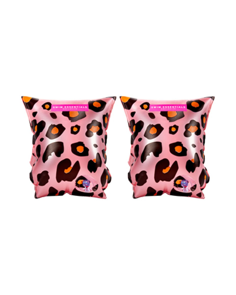 Swim Essentials Rose Gold Leopard Inflatable Swimming Armbands 0-2 years