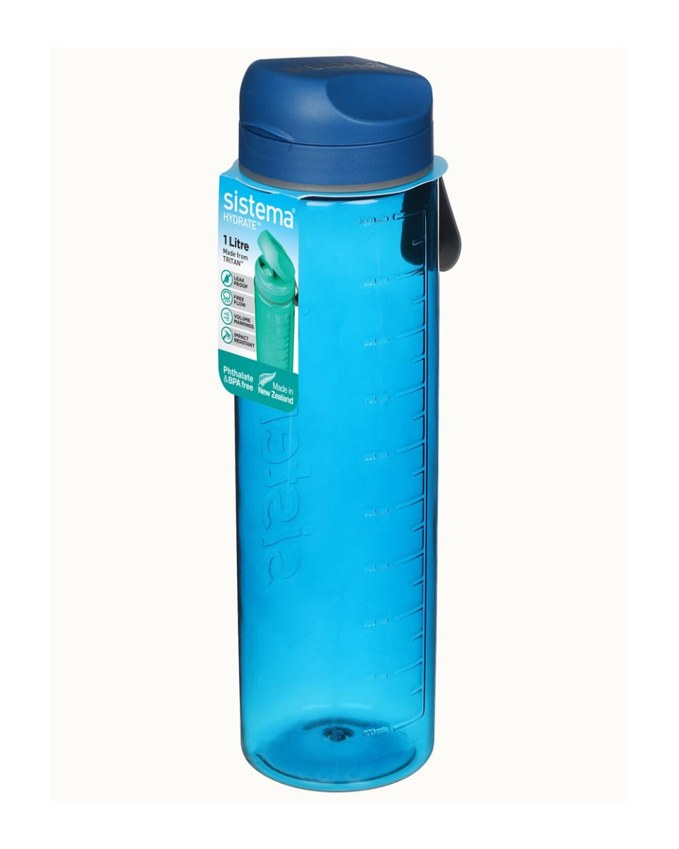 Sistema 1 Litre Tritan Bottle Blue