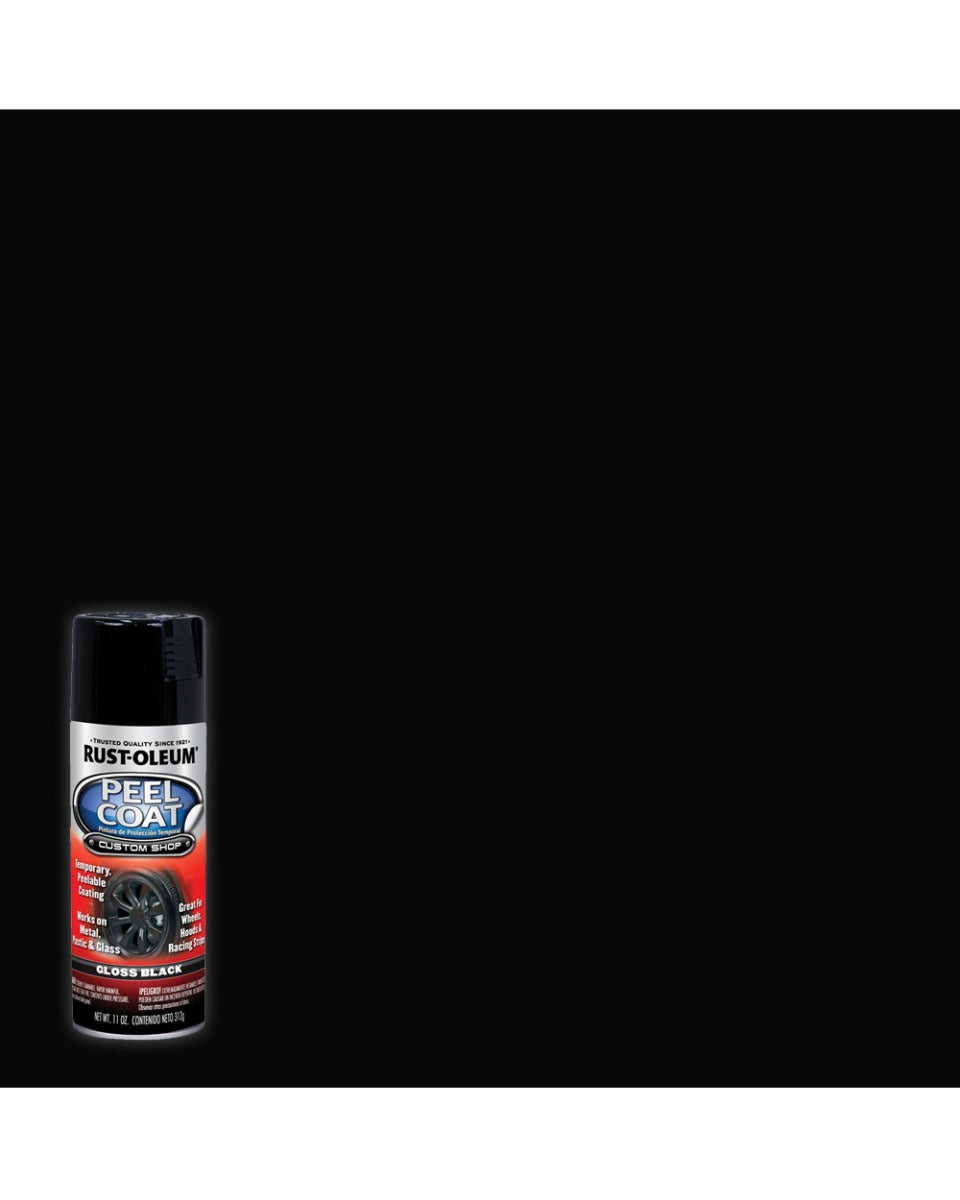 RustOleum Peel Coat Black 11Oz Gloss