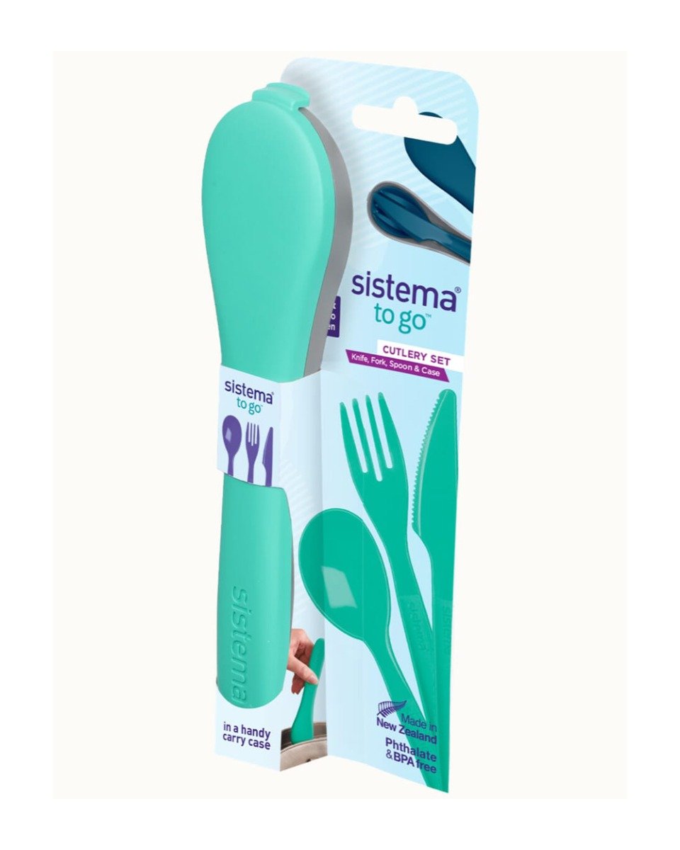 Sistema Cutlery Set to Go Teal