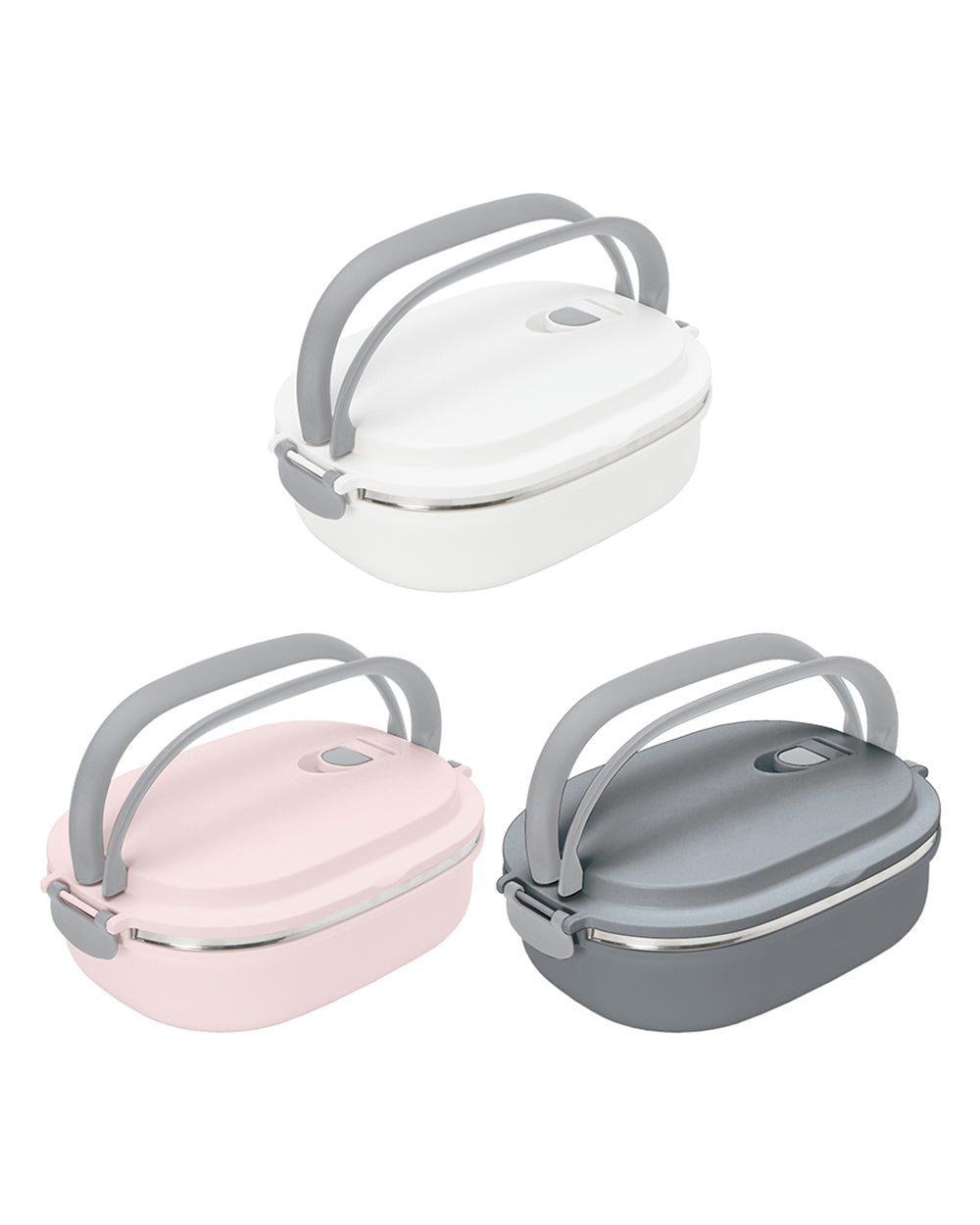 Simplify Oblong 1 Tier Stainless Steel Insulated Lunch Box 30Oz 1 Piece