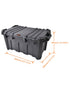 Tactix 85L Heavy Duty Storage Box 85 x 49 x 39 cm Black