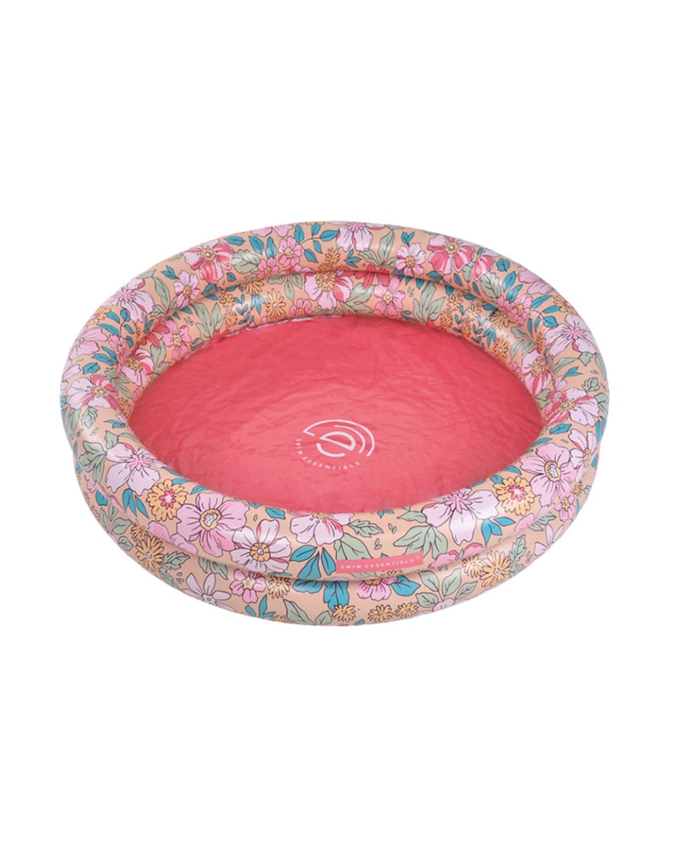 Swim Essentials Pink Blossom Printed Children's Pool 100cm 2 Rings