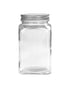 Tala 1.25 Liter Plain Ribbed Glass Storage Canisters with Screw Top Tin Lids
