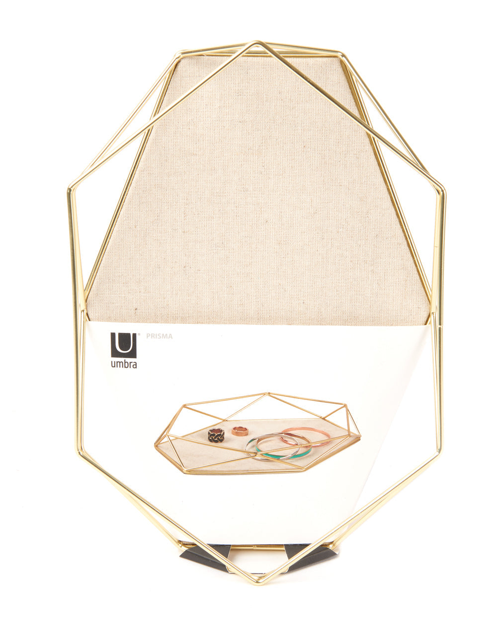 Umbra Prisma Jewelry Tray Matte Brass