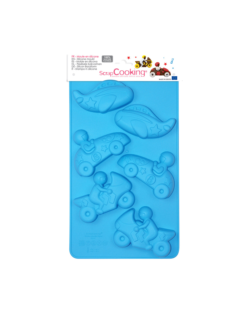 Scrapcooking Silicone Transport Themed Mould