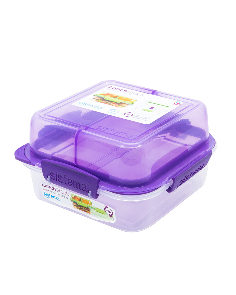 Sistema Lunch Stack To Go Purple