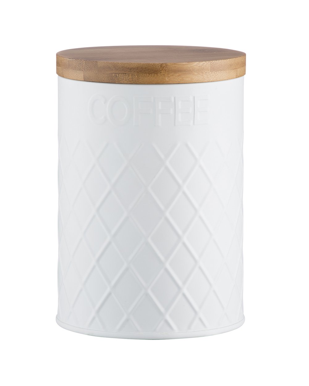 Typhoon Embossed Coffee Storage White