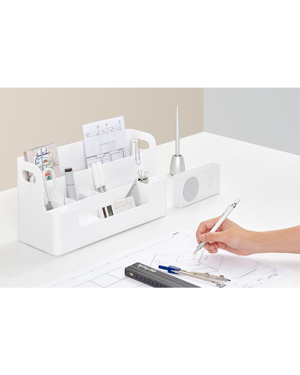Sysmax Neo Desk Organizer White