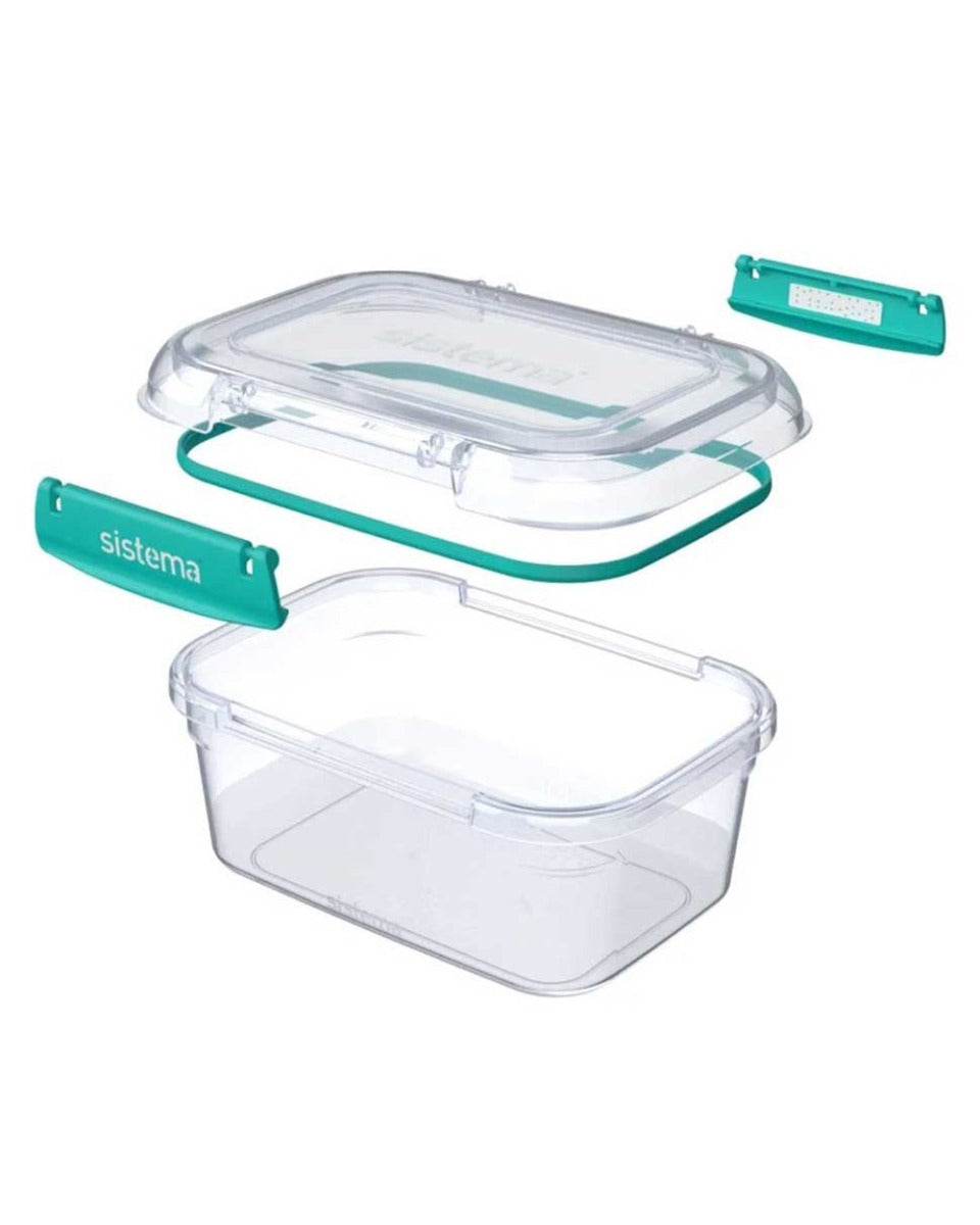 Sistema 2.2 Liter Square Klip It Plus Minty Teal