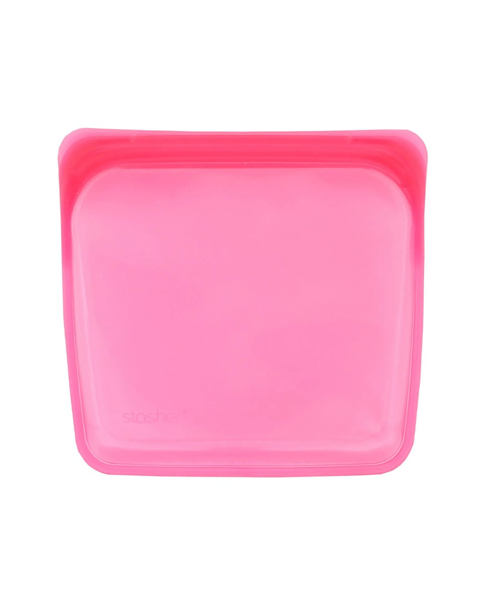Stasher 400ML Reusable Silicone Sandwich Bag Raspberry
