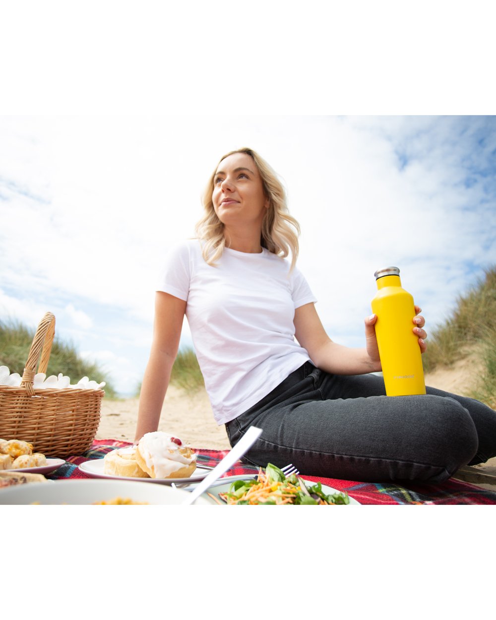 Typhoon 500ML Double Wall Stainless Steel Bottle Yellow