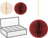 Homesmiths Ball Paper 100mm Hanging Assorted 1 Piece