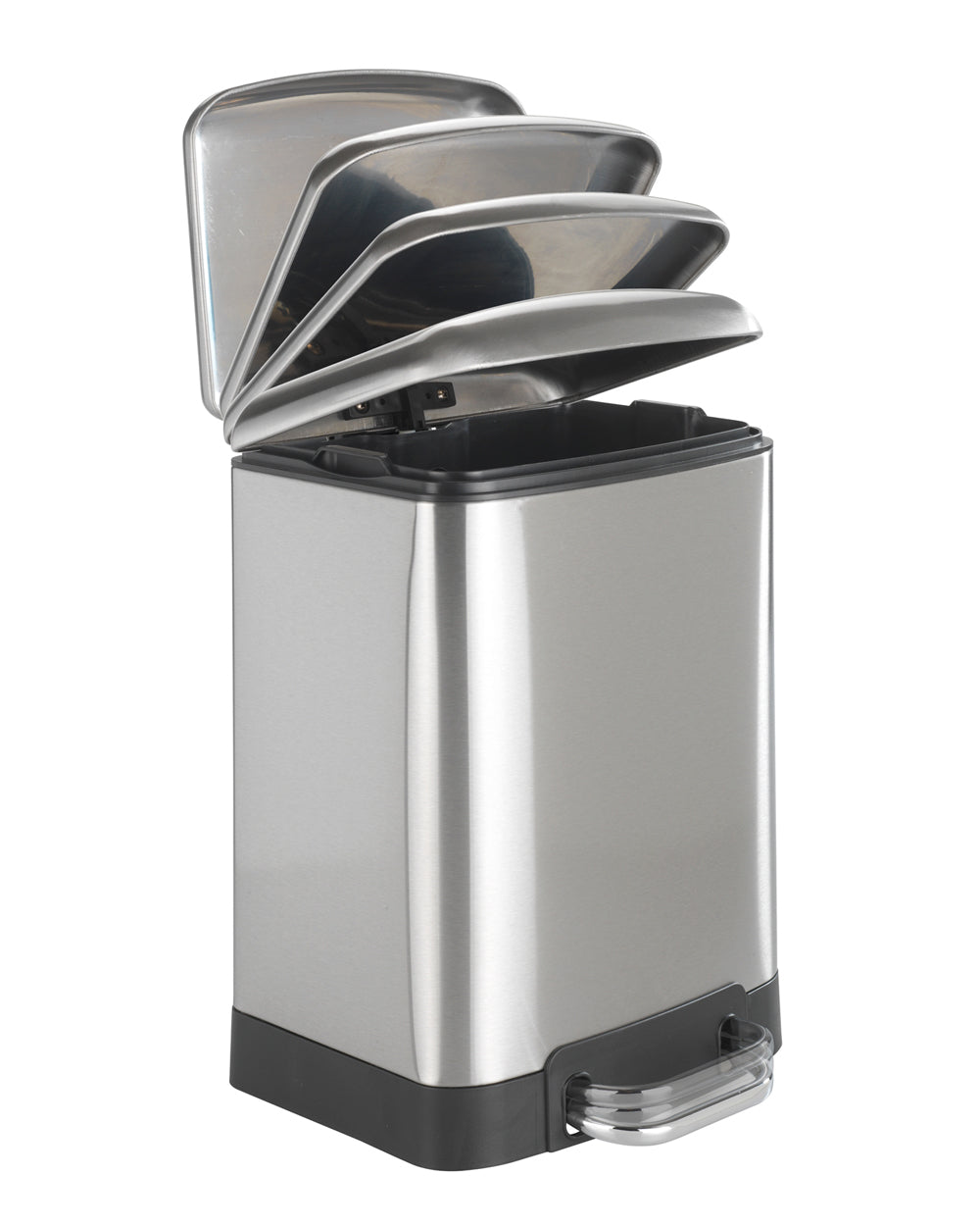 Wenko 6 Liter Stainless Steel Pedal Bin Studio Easy Close