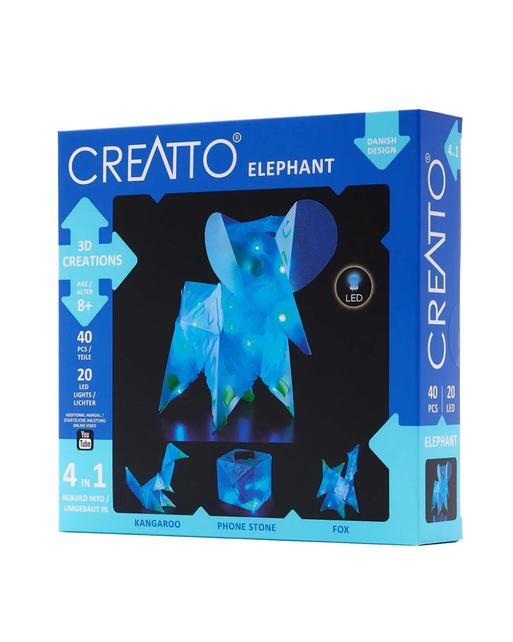 Thames & Kosmos Creatto Elephant Light-Up Crafting Puzzle Kit