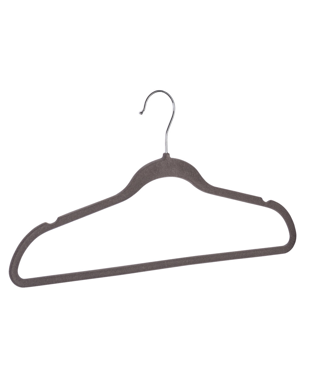 Wenko Flocking Hangers Set of 5 Grey