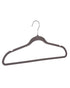 Wenko Flocking Hangers Set of 5 Grey