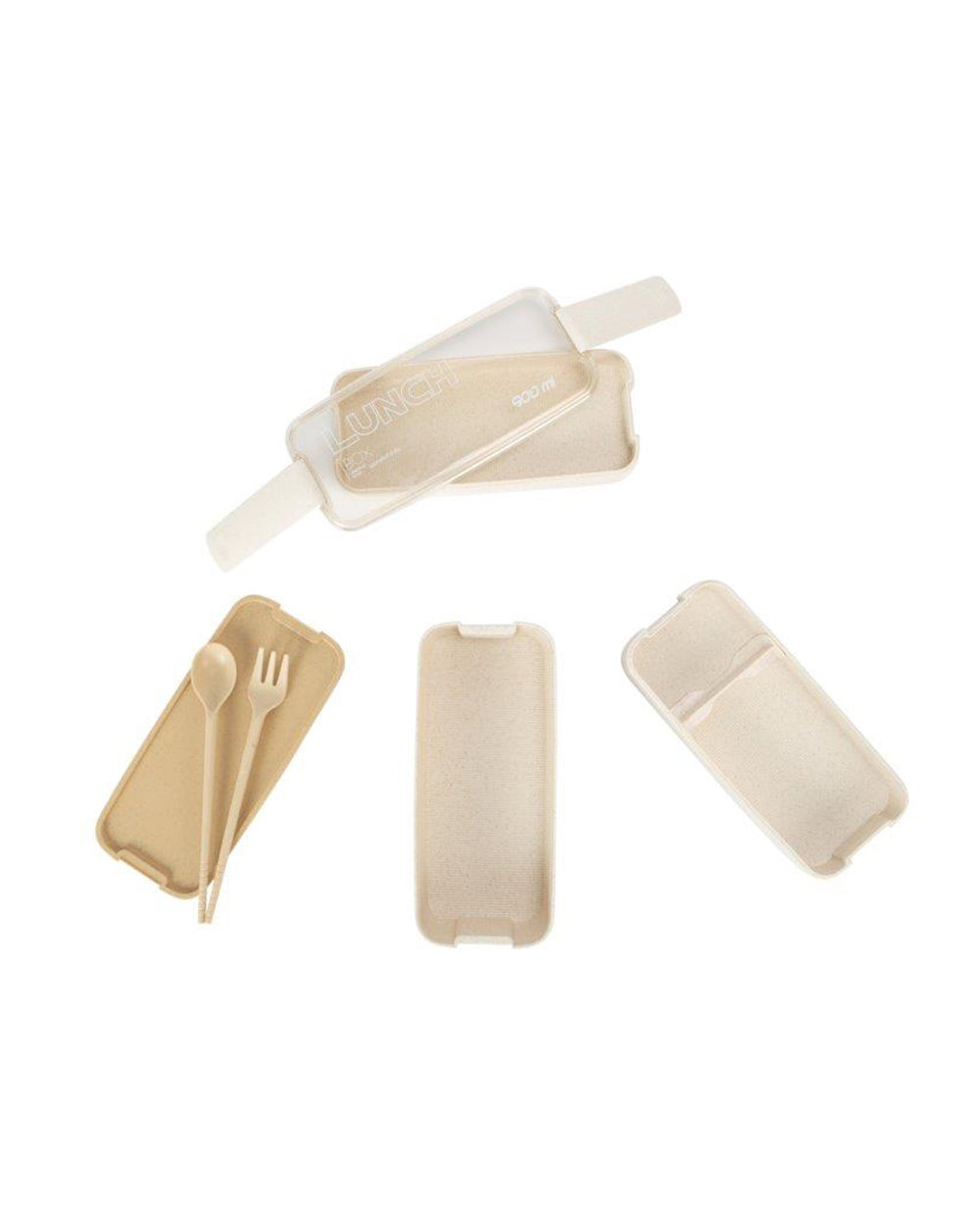 Simplify 900ML 8 Pieces Stackable Bento Box Set Assorted 1 Set