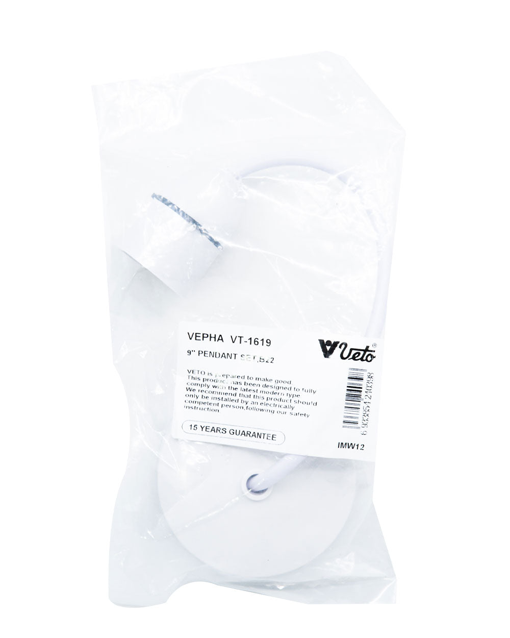 Veto 9 Inch Drop Pendant Lamp Set