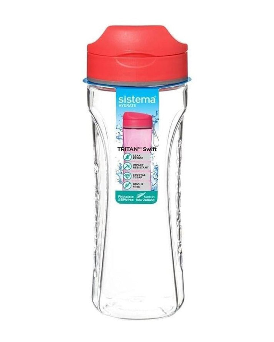 Sistema 600ML Tritan Swift Water Bottle Orange