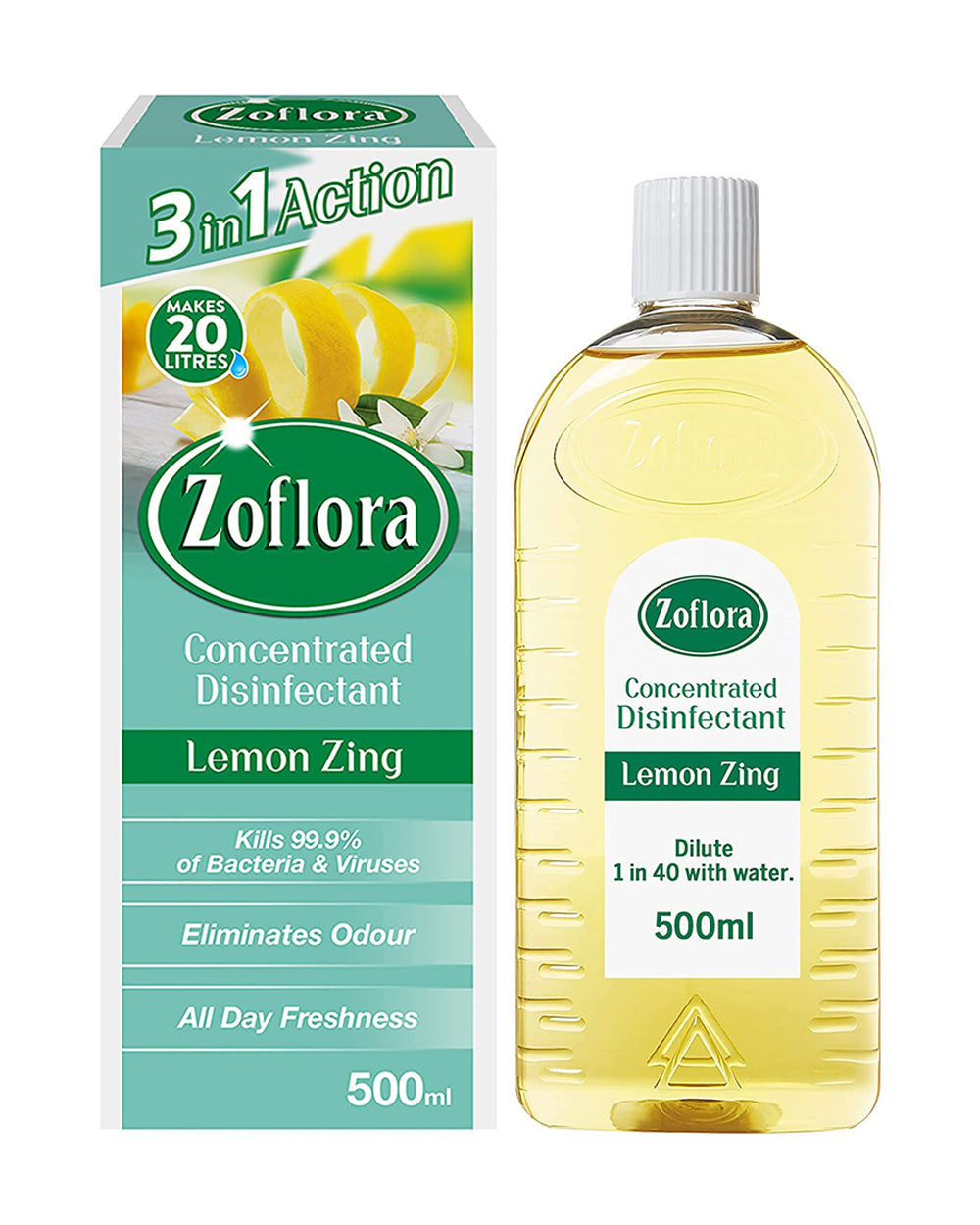 Zoflora Linen + Spring + Lemonzing 500ML Pack Of 3