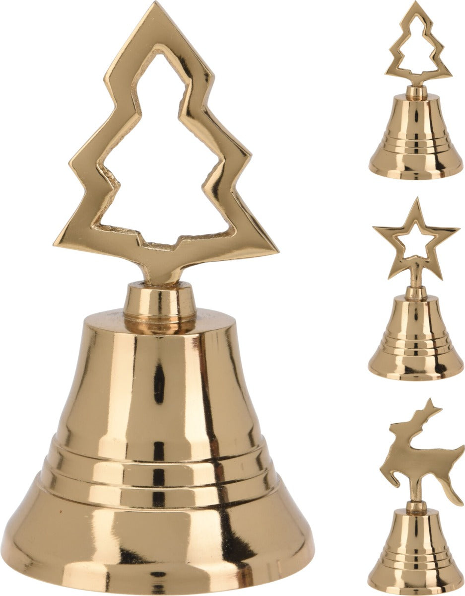 Homesmiths Bell 10cm Gold Assorted