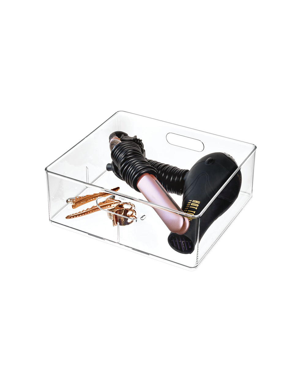 The Home Edit Stackable Hair Dryer Organizer Clear