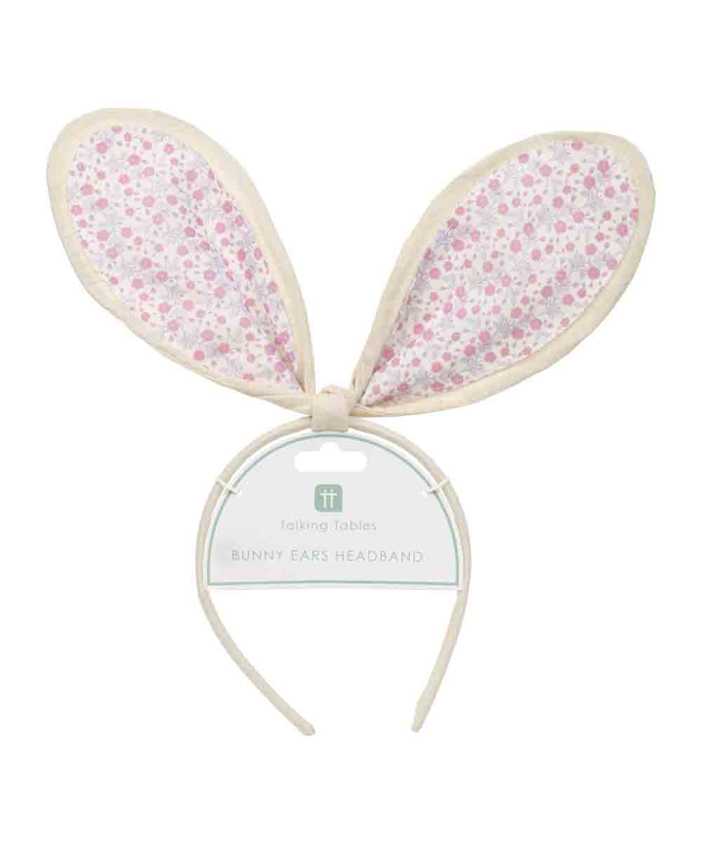 Talking Tables Spring Bunny Floral Bunny Ears Headband