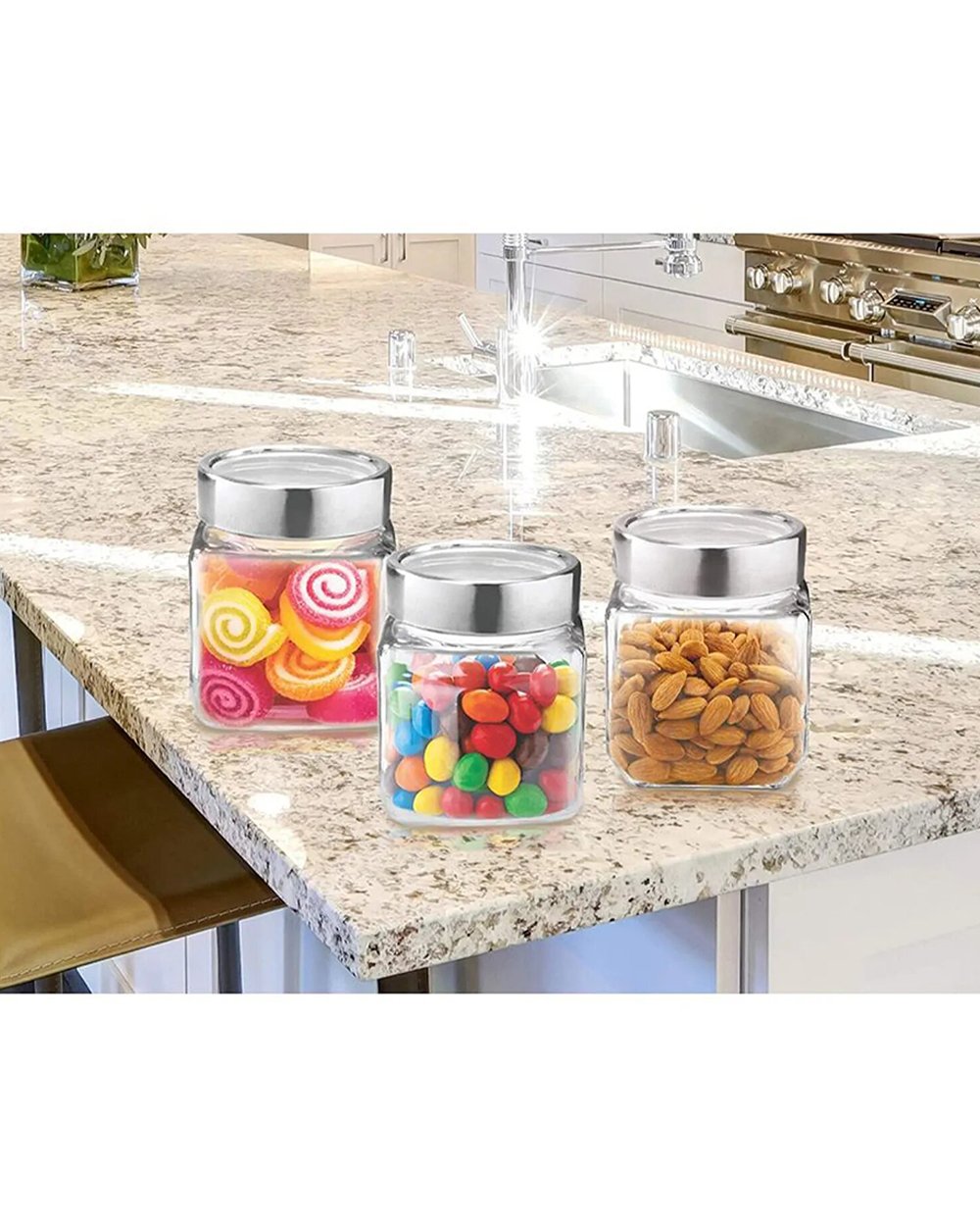 Treo 180ML Cube Jar Set of 3