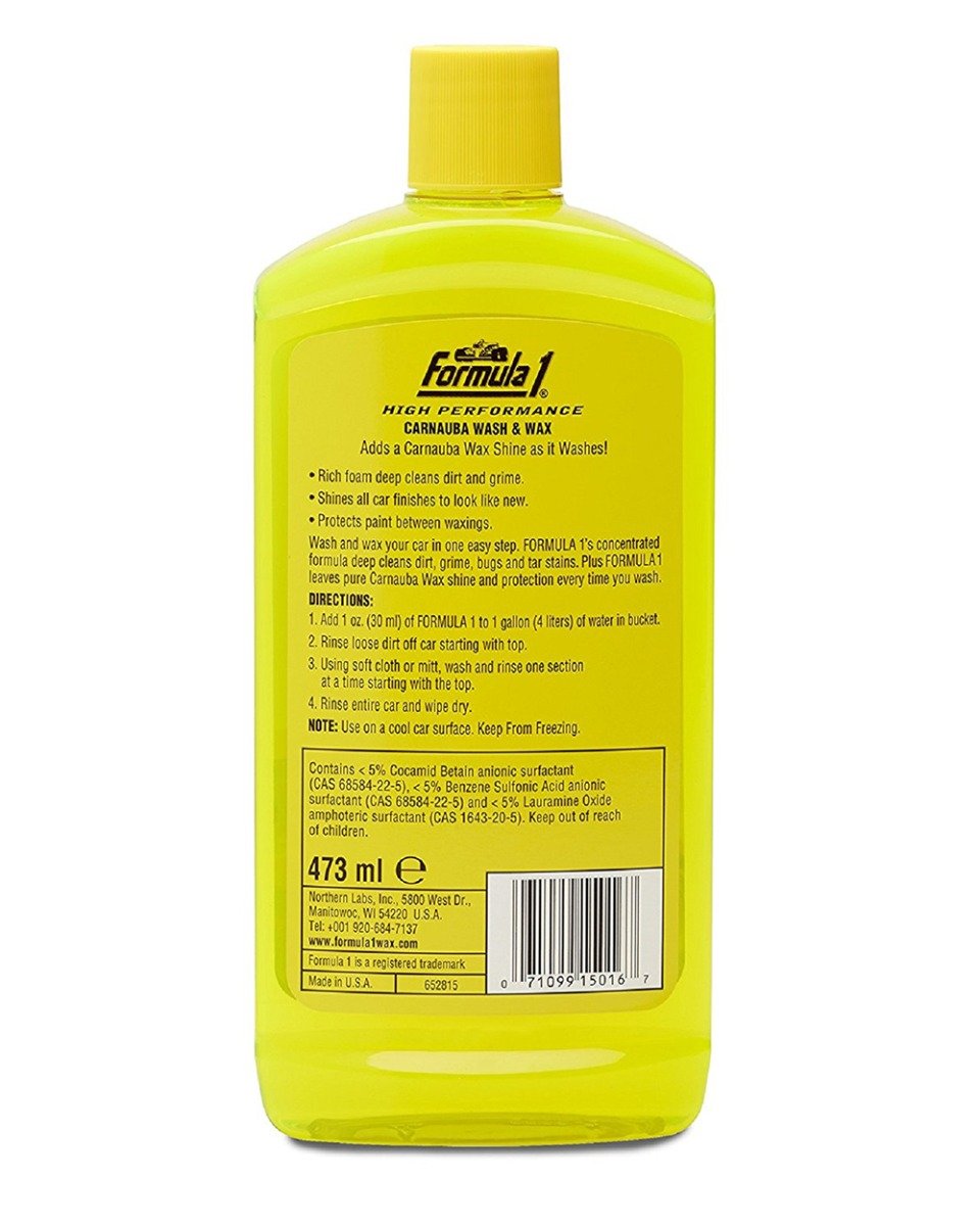 The Formula 1 Wash and Wax 16 Ounce