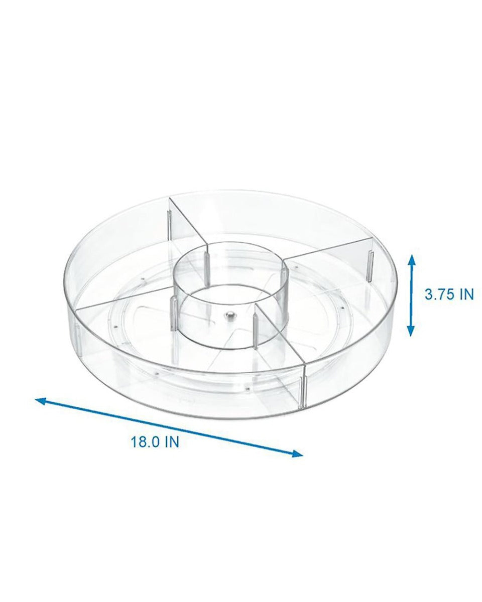 The Home Edit Under Cabinet Spinner 18 inch Clear