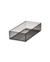 Sarrah Tanno Cosmetic Organizer 4 x 8 x 2 inch Matte Black