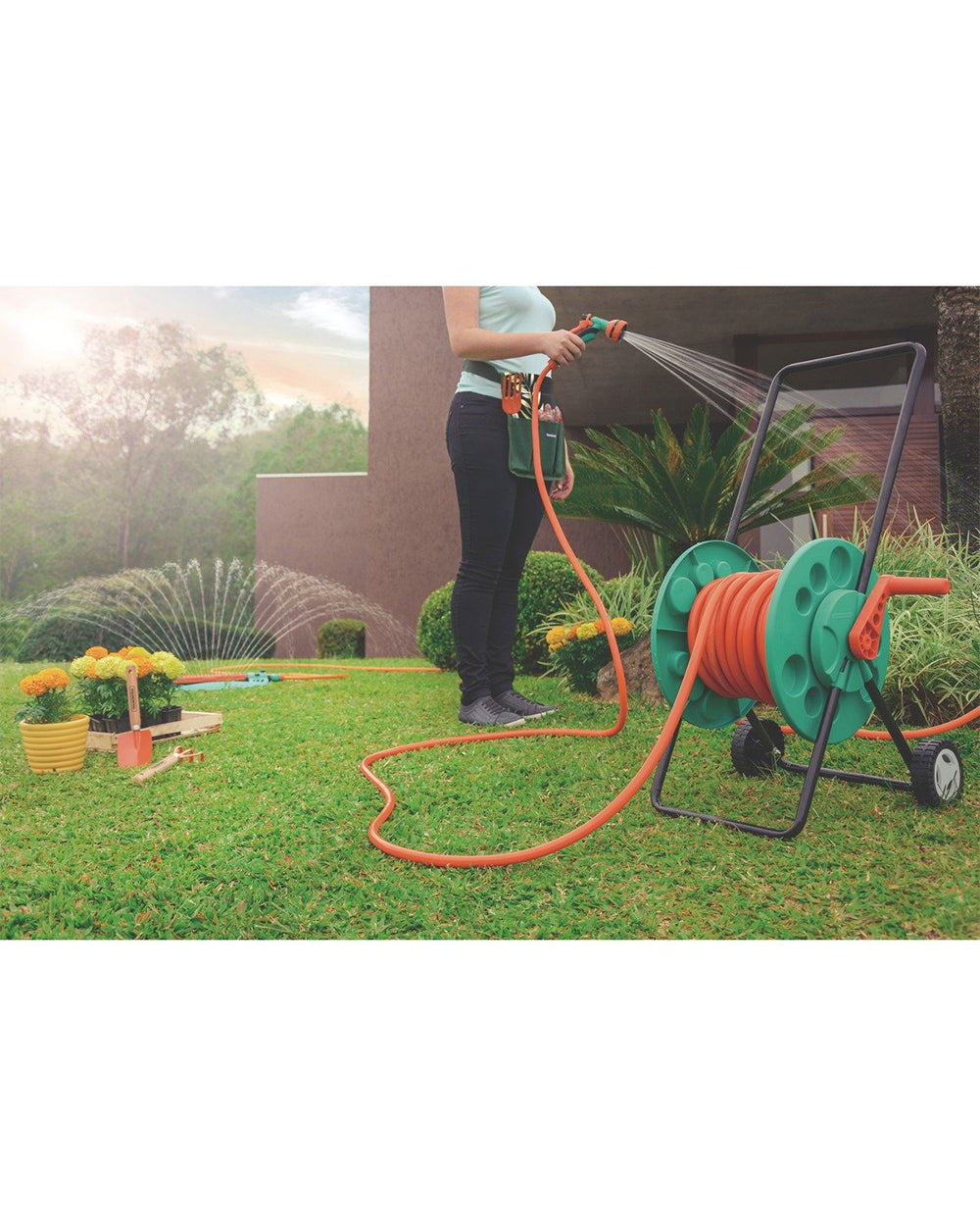 Tramontina Garden Hose 25 Metre Hose Wall Rack