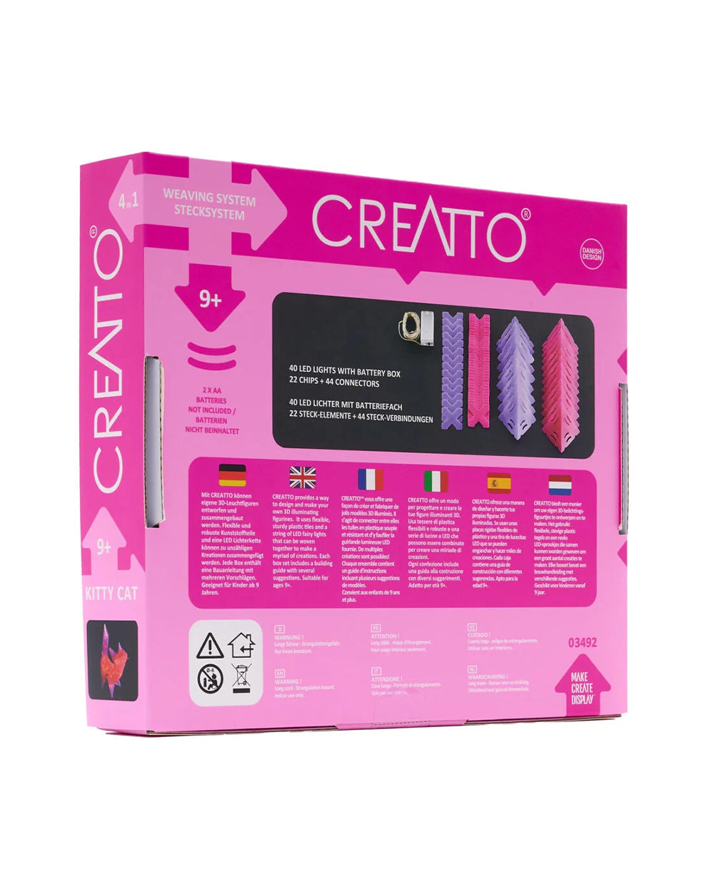 Thames & Kosmos Creatto Kitty Light-Up Crafting Puzzle Kit