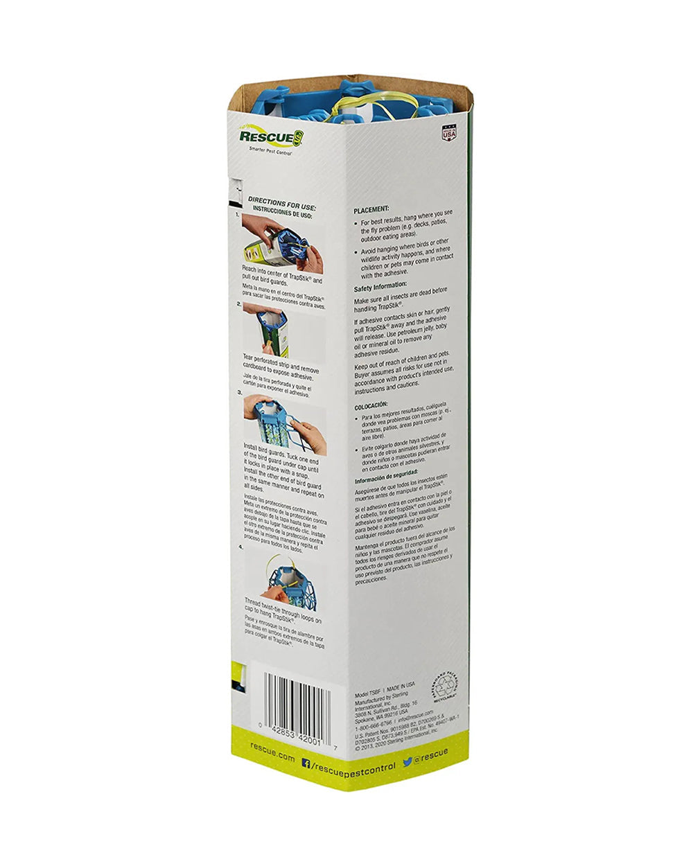 Rescue Deck & Patio Fly TrapStik Odorless Weather Resistant