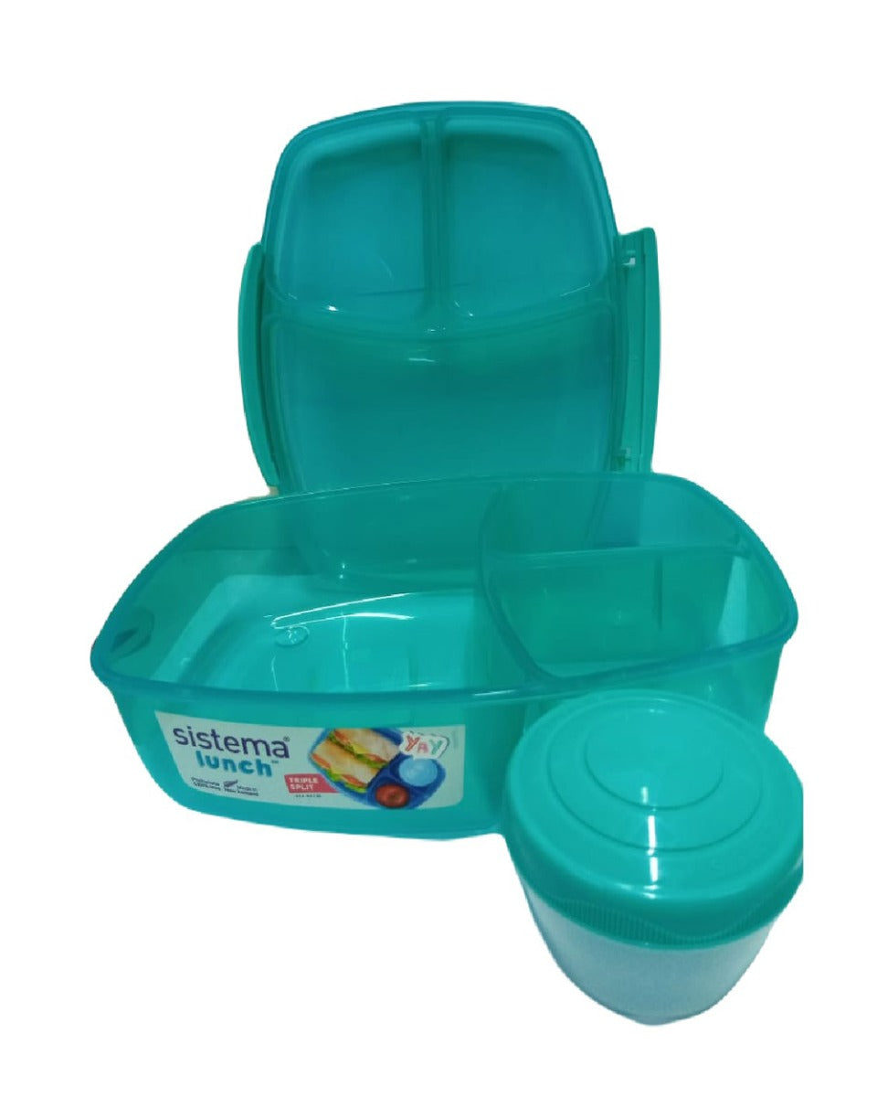Sistema Triple Split Lunch & Yogurt 2L Teal