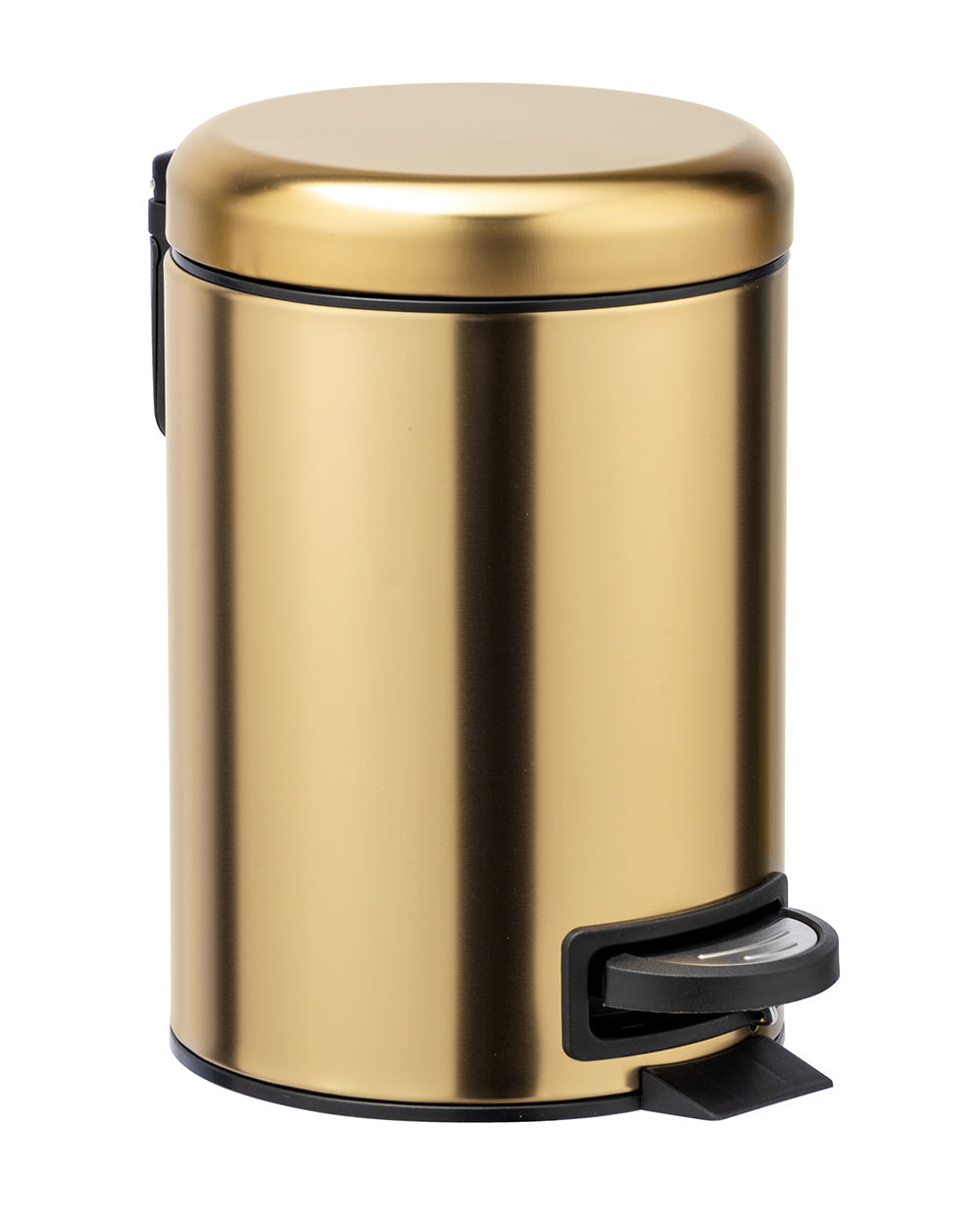 Wenko Pedal Bin Mod. Leman Stainless Steel Gold Matte 3 Litres