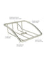 Spectrum Euro Napkin Holder Weighted Satin Nickel