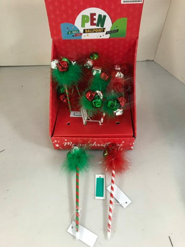 Homesmiths Pen With Xmas Design 23cm Assorted