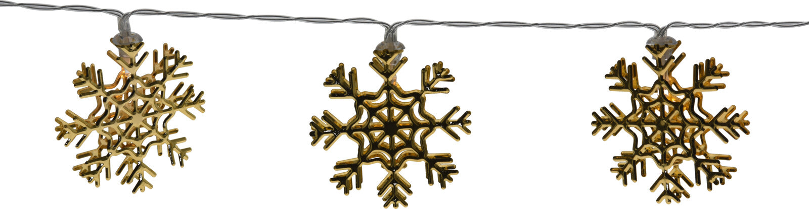 Homesmiths LED Chain Snowflake Gold