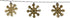 Homesmiths LED Chain Snowflake Gold