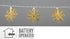 Homesmiths LED Chain Snowflake Gold