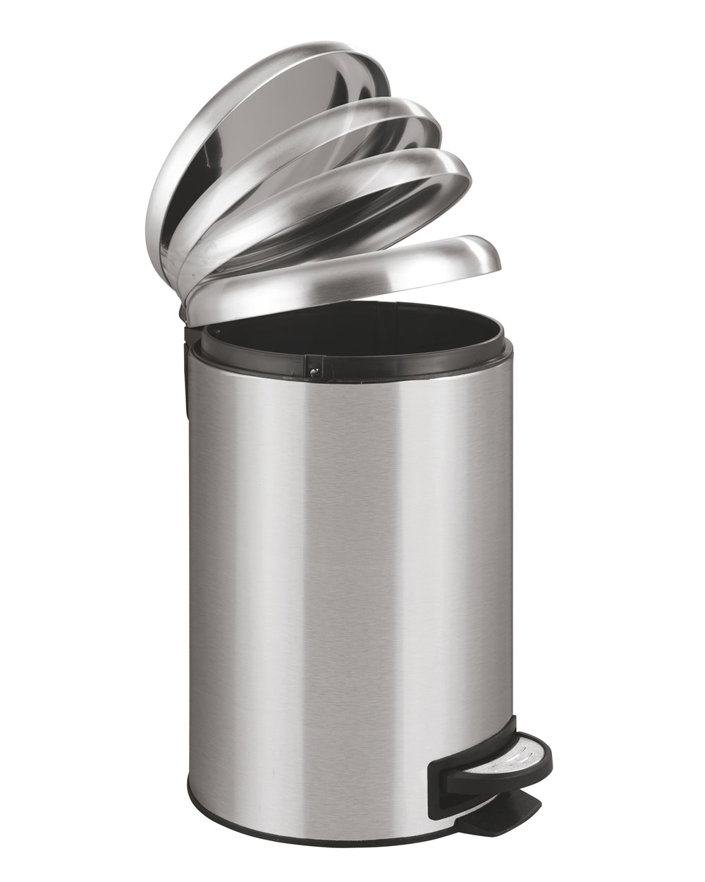 Wenko 12 Liter Stainless Steel Pedal Bin Leman Easy Close