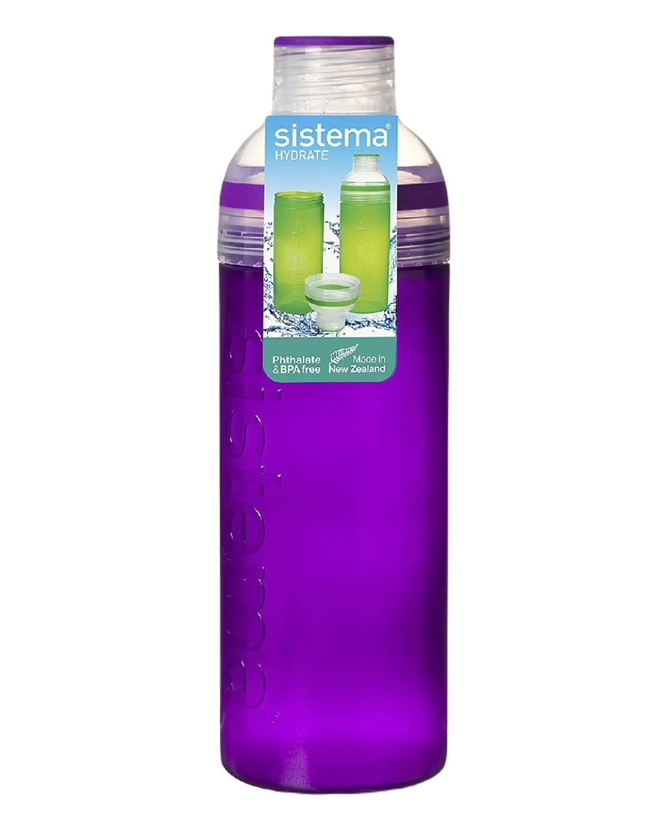 Sistema 700ml Trio Bottle Purple