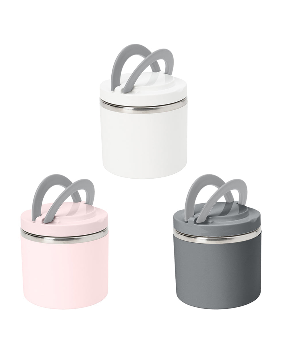 Simplify Round Twist 1 Tier Stainless Steel Insulated Lunch Box 22Oz 1 Piece